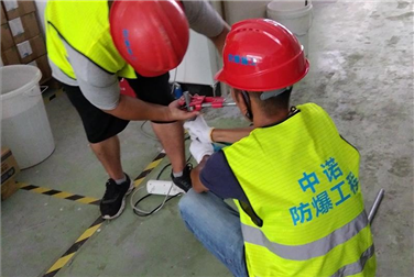 Renovation of Explosion proof Circuit in a Lithium Battery Storage Workshop in China